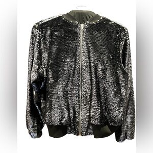 Ooohh ! Fab Sequined zip front bomber jacket from Lady & Lu